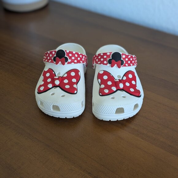 Crocs Disney Minnie Mouse Youth Girl’s Slip-On Clogs — Size 9 - Picture 5 of 7